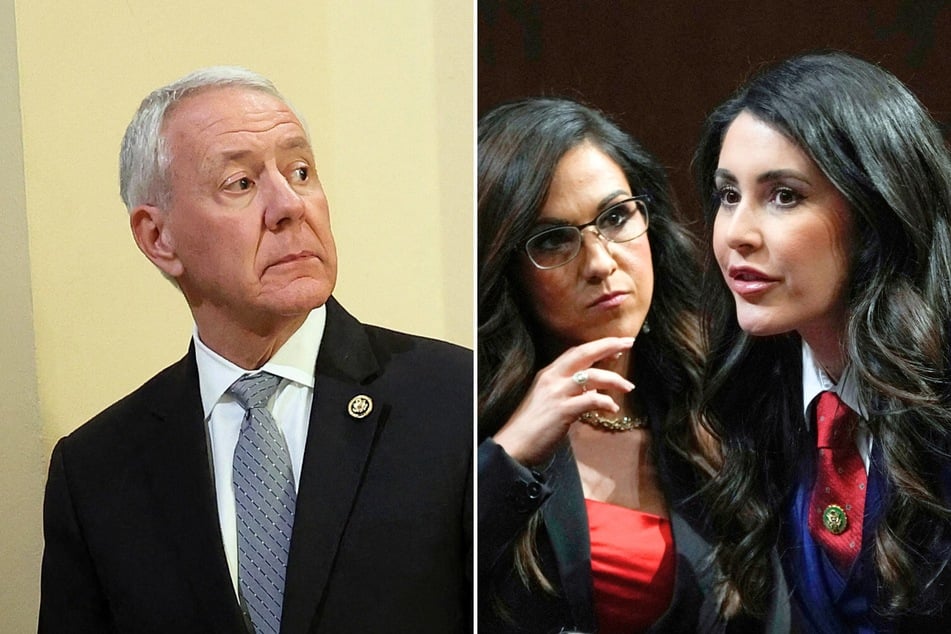 Anna Paulina Luna (r.) claims she had Ken Buck (l.) booted from the Freedom Caucus in retaliation for his early retirement, which hurt Lauren Boebert's re-election bid.