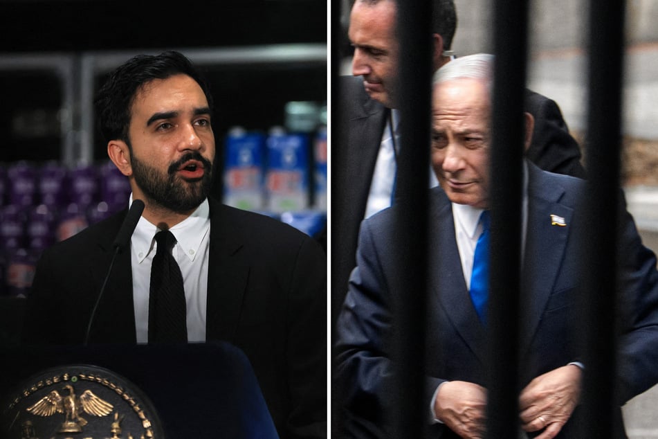 In a new interview, Israeli Prime Minister Benjamin Netanyahu (r.) sharply criticized New York Mayor Zohran Mamdani (l.) and vowed to visit the city in September.