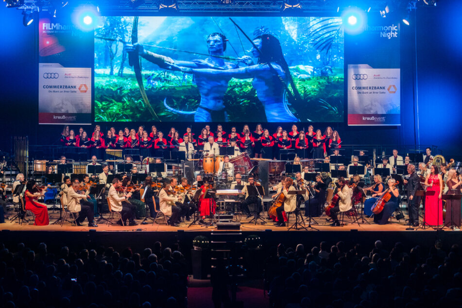 Konzerte der Vogtland Philharmonie sind immer wieder ein musikalisches Erlebnis, so wie hier bei der Filmharmonic Night in der Stadthalle Zwickau 2019. (Archivbild)