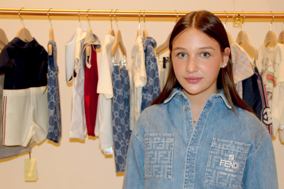 Die Influencerin Isabella Alexandra (13) eröffnete am Mittwoch eine Kinder-Modenshow in der Luxus-Boutique "Petite Poupette".