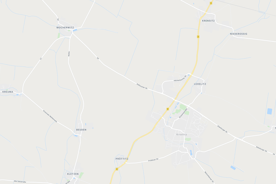 Der Unfall ereignete sich zwischen Mocherwitz und Beuden westlich von Krostitz.
