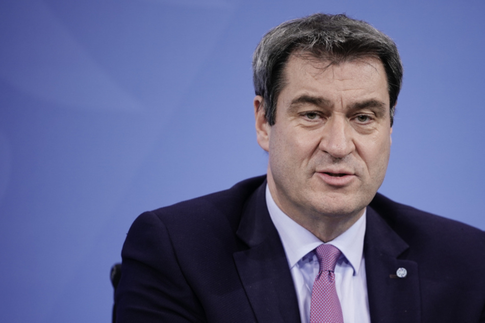 Markus Söder (CSU), Ministerpräsident von Bayern und CSU-Vorsitzender, bei der Pressekonferenz zu den neu beschlossenen Corona-Maßnahmen.