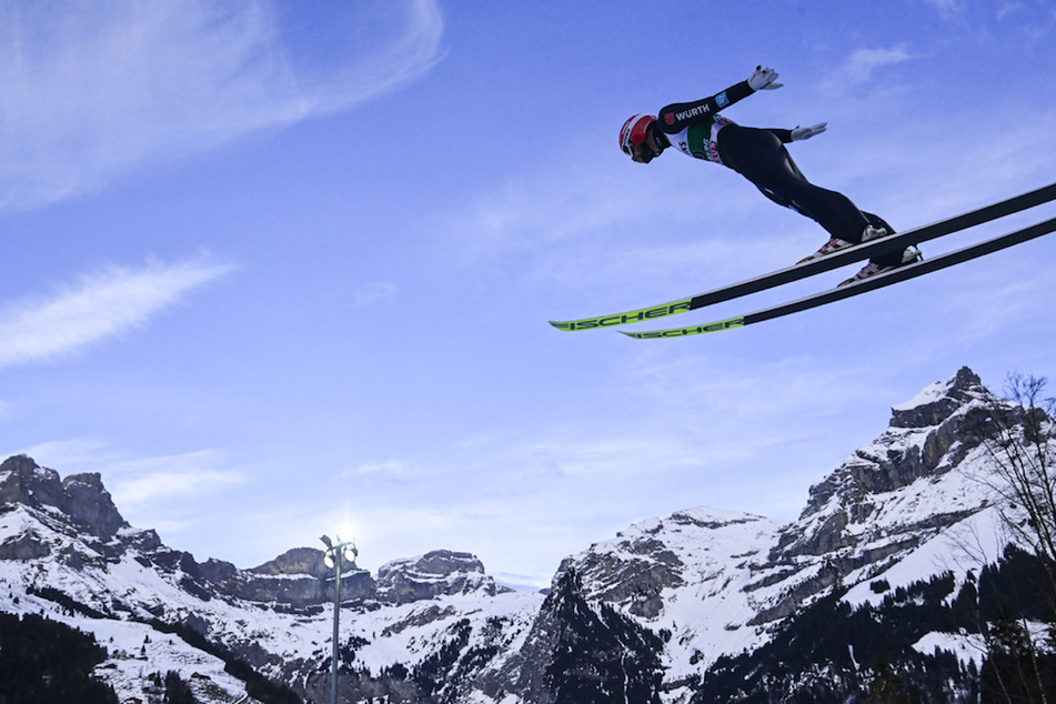 Markus Eisenbichler (29) aus Deutschland in Aktion.