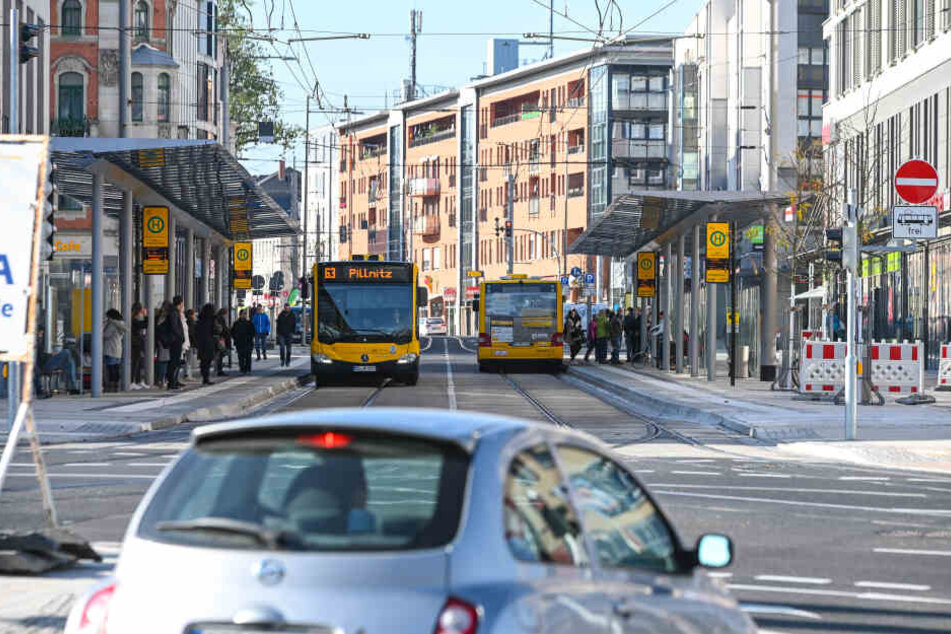 Die Kesselsdorfer Straße in Dresden. (Symbolbild)