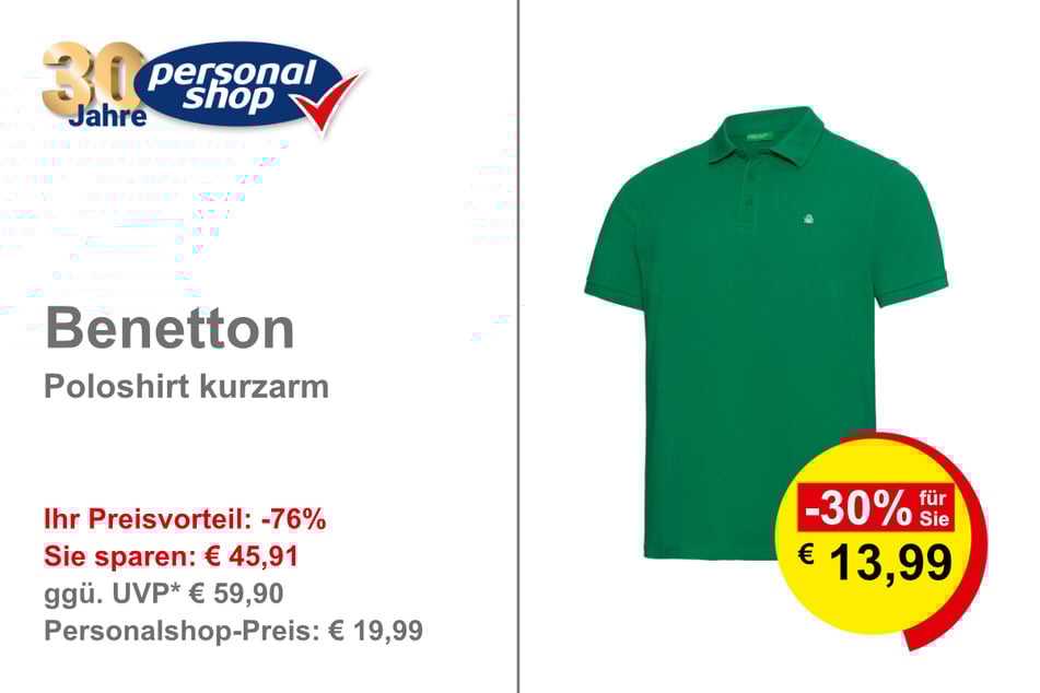Benetton Poloshirt kurzarm