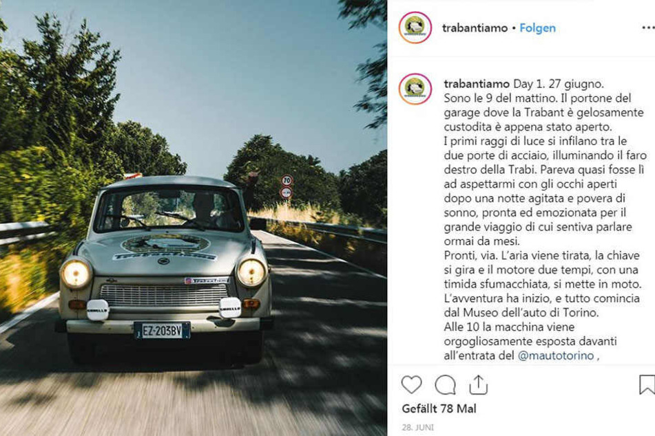 Die Italiener berichten auch im Internet über die DDR-Erinnerungstour.