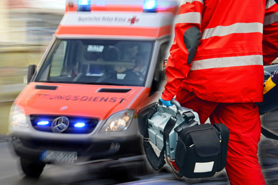 Weil er mit einem Rettungswagen durch München gefahren ist, soll ein Mann nun ins Gefängnis. (Bildmontage)