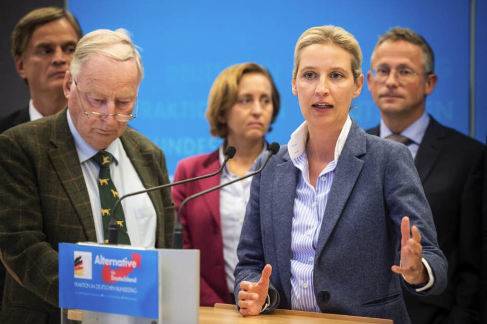 Der Mann kratzte sich wegen seines Hustenreizes am Hals, dies interpretierte Alice Weidel (40) als Kopf-Ab-Geste.