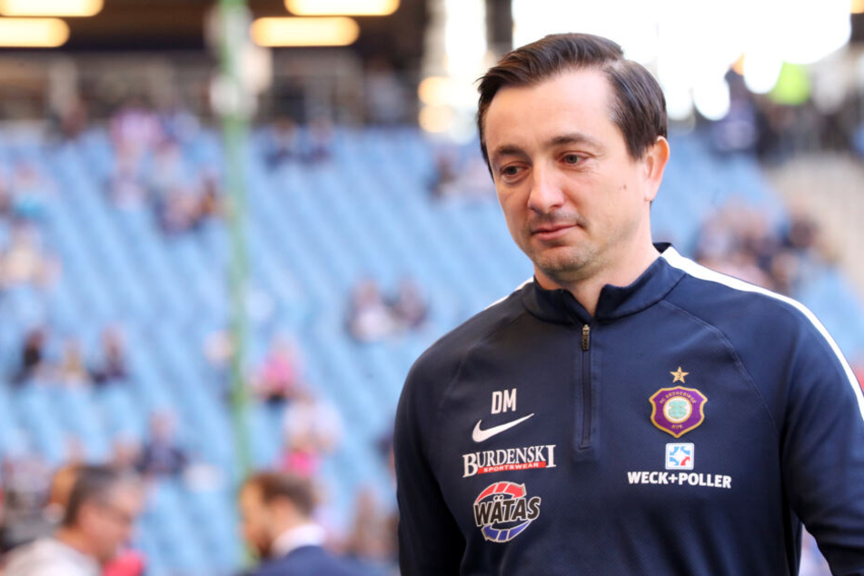 Aue-Trainer Daniel Meyer hofft, dass Dennis Kempe gegen Bochum wieder spielen kann.