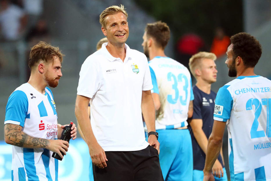 Kann CFC-Trainer David Bergner auch nach dem Abpfiff in Halberstadt lachen? Die ersten fünf Spiele hat sein Team allesamt gewonnen.