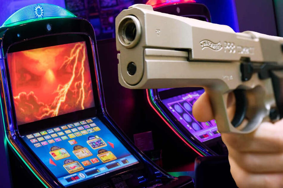 Einer der beiden Spielhallen-Räuber drohte mit einer Schusswaffe (Symbolbild).