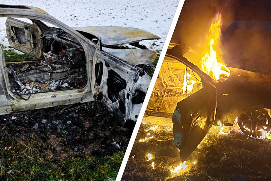 Chemnitz: Ausgebranntes Auto wurde in Chemnitz gestohlen!