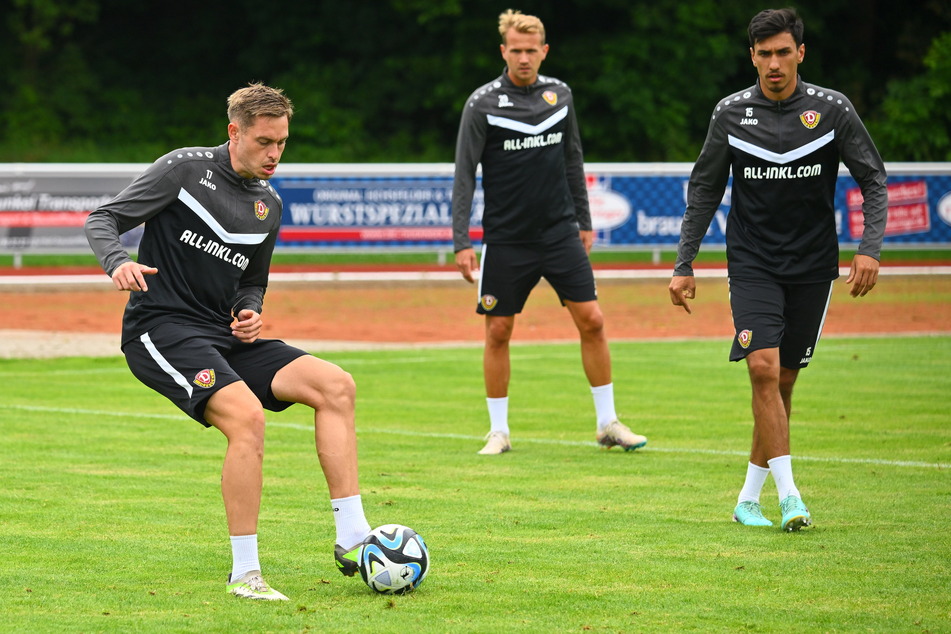 Aljaz Casar (23, l.), Lukas Boeder (27, M.) und Claudio Kammerknecht (25) spielten zuletzt in der Innenverteidigung.