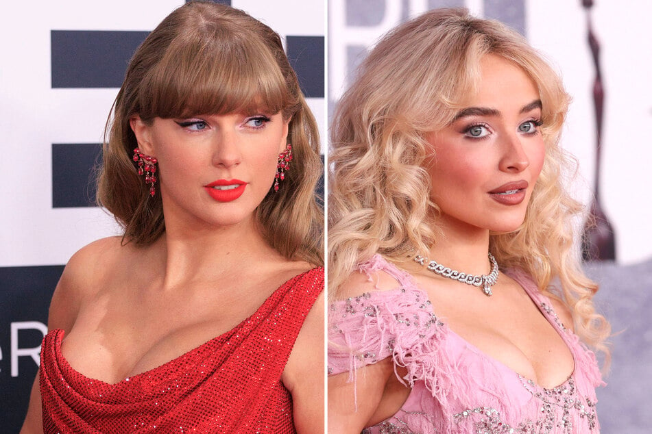 Sabrina Carpenter (r.) has inched closer to the pop music dominance of Taylor Swift as Short n' Sweet becomes the first album since 1989 to achieve a rare feat on the charts!