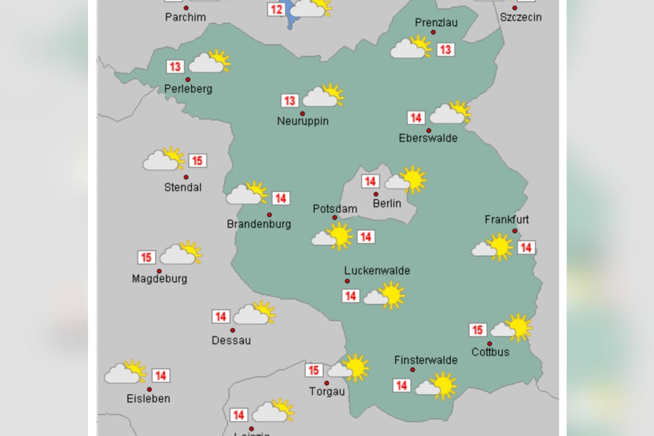 Am Mittwoch warten auf die Menschen in der Hauptstadtregion milde Temperaturen von bis zu 14 Grad.