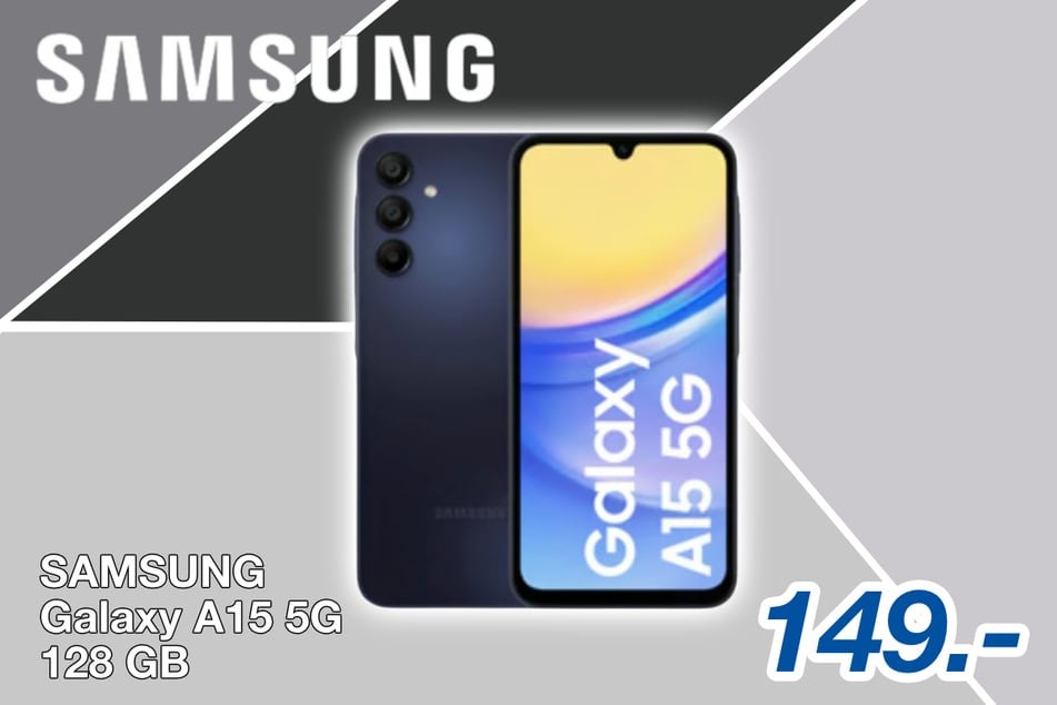 Das Samsung Galaxy A15 5G
für 149 Euro