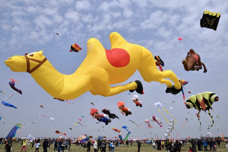 In China sind die Drachen wahre Kunstwerke, aber auch in Udersleben können sie sich sehen lassen.