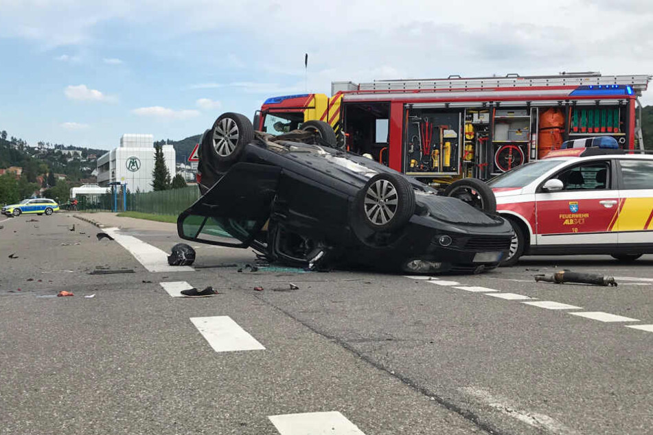 Ein Säugling, der im Wagen saß, wurde schwer verletzt.