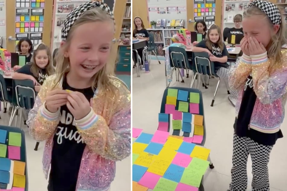 Sophia Campbell erhielt eine niedliche Überraschung ihrer Mitschüler.