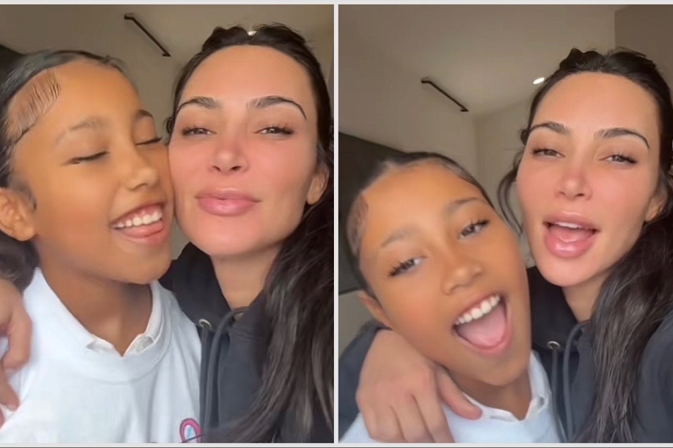 North West is clearly Kim Kardashian's (r) pocket of sunshine, per their latest and downright adorable TikTok clip.