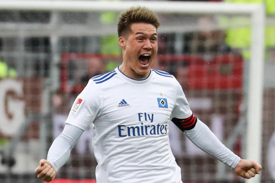Zeigt der HSV am Montag gegen Magdeburg wieder große Emotionen wie hier Gotoku Sakai nach einem Treffer?