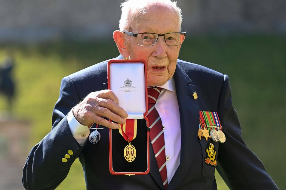 Captain Sir Tom Moore (100) raised $45 million for the British National Health Service.