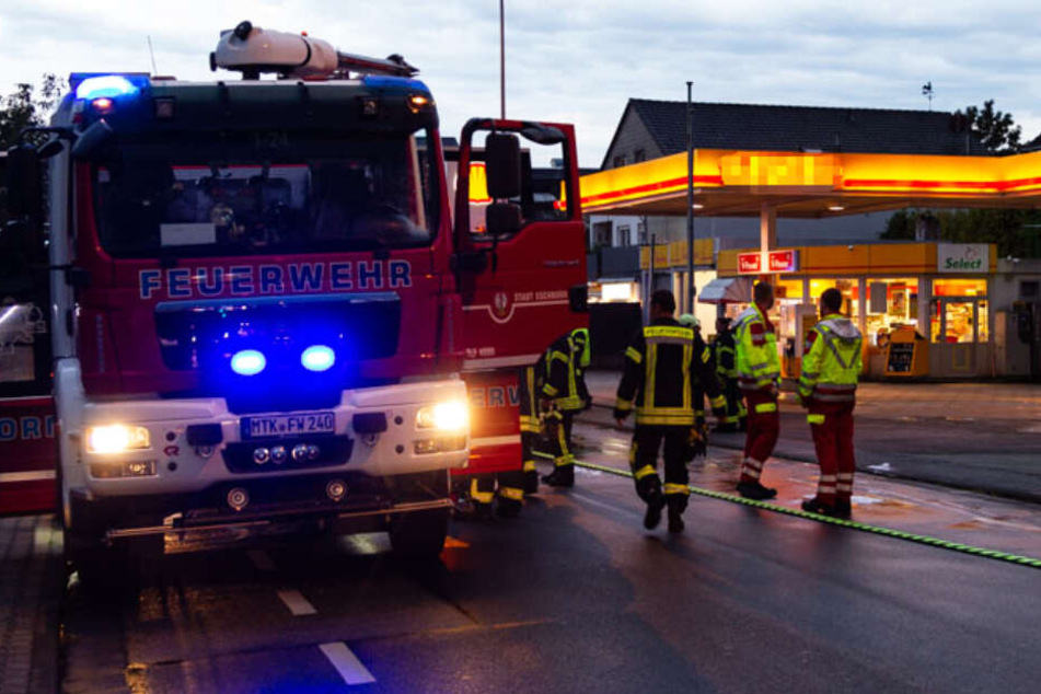 Der Brand ereignete sich bei einer Tankstelle in Eschborn.