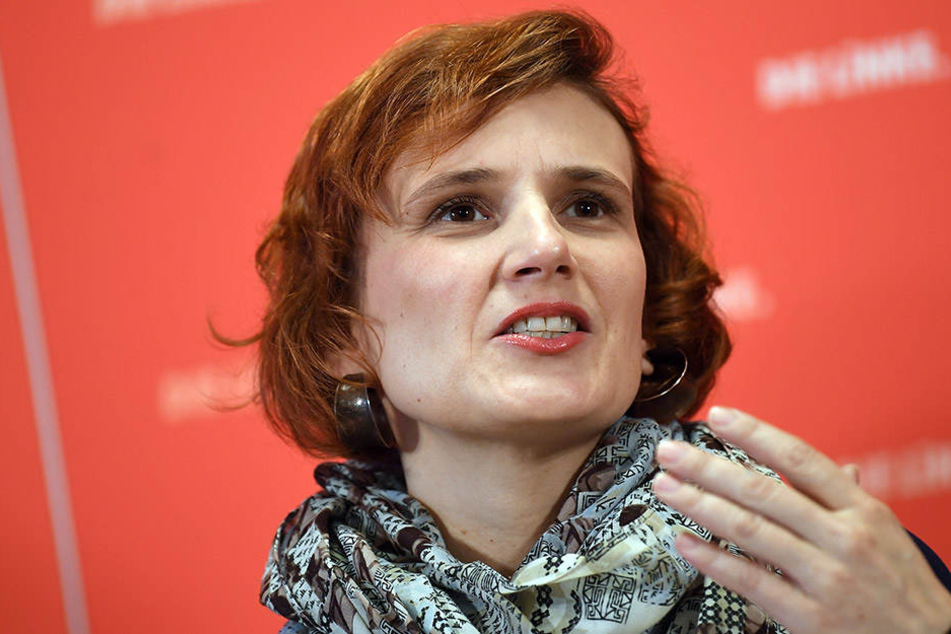 Katja Kipping, die Parteivorsitzende der Partei "Die Linke".