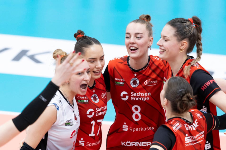 Die DSC-Mädels ließen in Erfurt nichts anbrennen und jubelten nach nicht einmal eine Stunde.