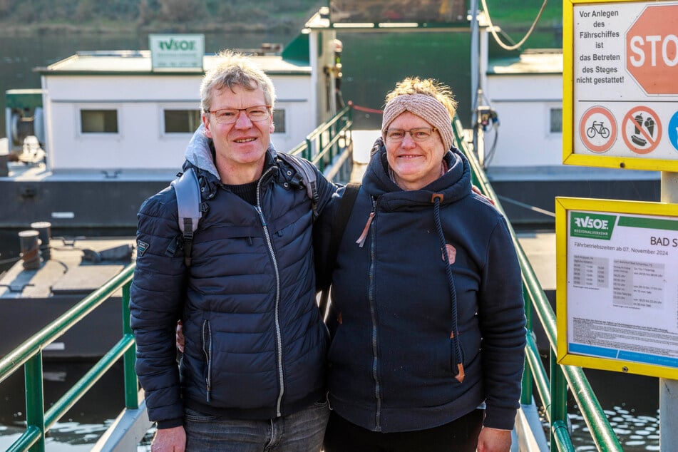 Michael (56) und Kathrin Twelkemeyer (52) müssen als Urlauber nun die Fähre nehmen.