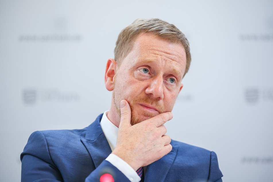 Sachsens Ministerpräsident Michael Kretschmer (48, CDU) zeigt sich verärgert nach dem Vorfall mit der fehlerhaften BVMW-Webseite. (Archivbild)