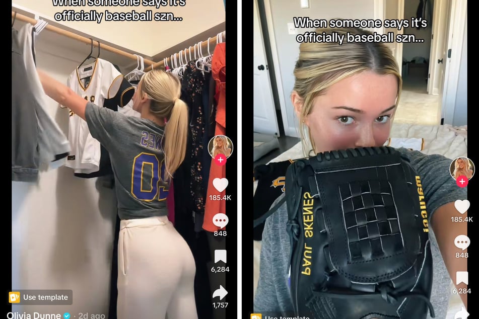 As the MLB season kicks off, LSU gymnast Olivia Dunne is ready to rock her Paul Skenes gear and gave fans a sneak peek at her baseball fashion in a new TikTok.