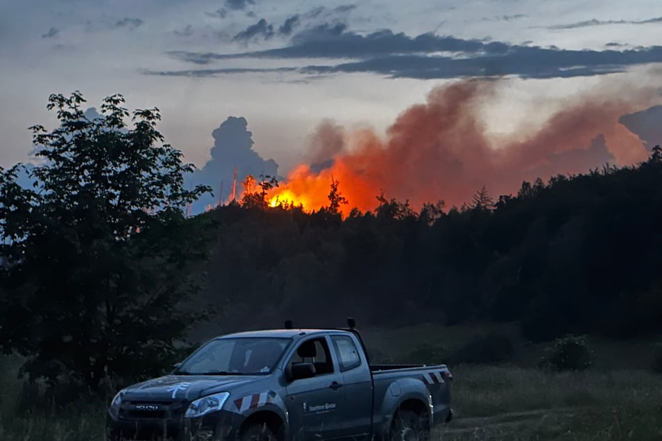 Durch Windböen breitete sich das Feuer schnell aus.