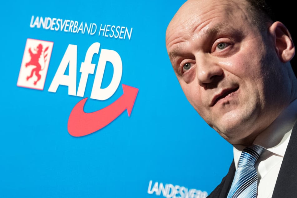 Die Montage zeigt den hessischen AfD-Politiker Robert Lambrou.