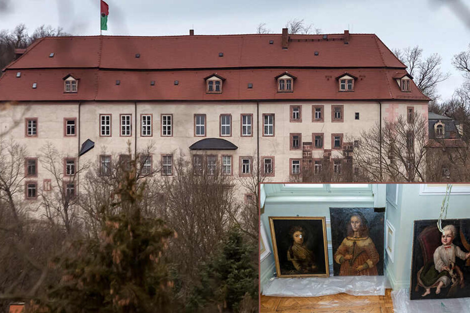 Historische Gemälde sind zurück: Grafen von Einsiedel hängen wieder in Wolkenburg