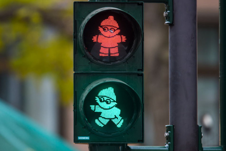Gibt's in Mainz: die Mainzelmännchen-Ampel. (Archivbild)