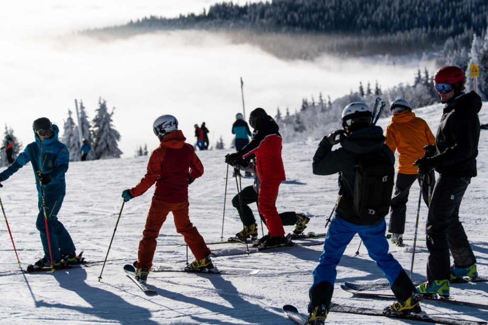 Am Feldberg läuft der Skibetrieb.