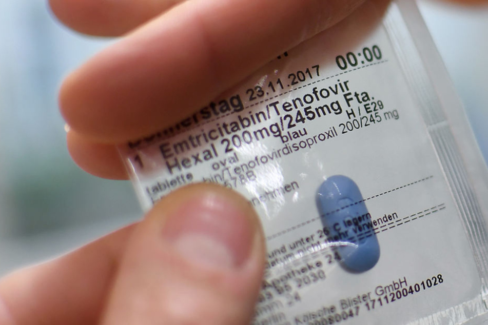 In einem solchem Blister werden die Medikamente für HIV-Vorbeugung (PrEP, Prä-Expositions-Prophylaxe) mit Tabletten ausgegeben.