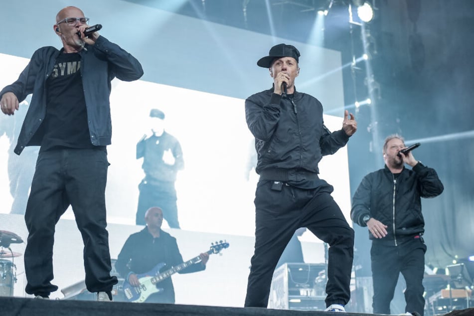 Die Fantastischen Vier auf der Bühne.