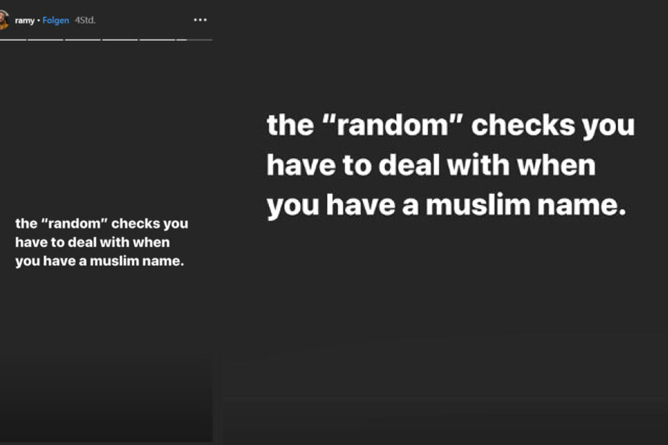 Ramy Youssef erklärt das Problem in seiner Instagram-Story kurz und knapp.