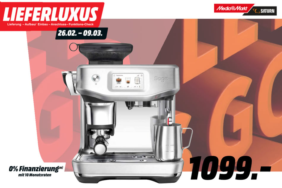 Sage-Espressomaschine für 1.099 Euro.