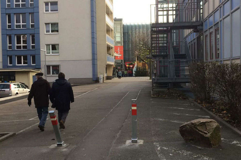Die Zufahrten zum Getreidemarkt sind nicht extra geschützt.