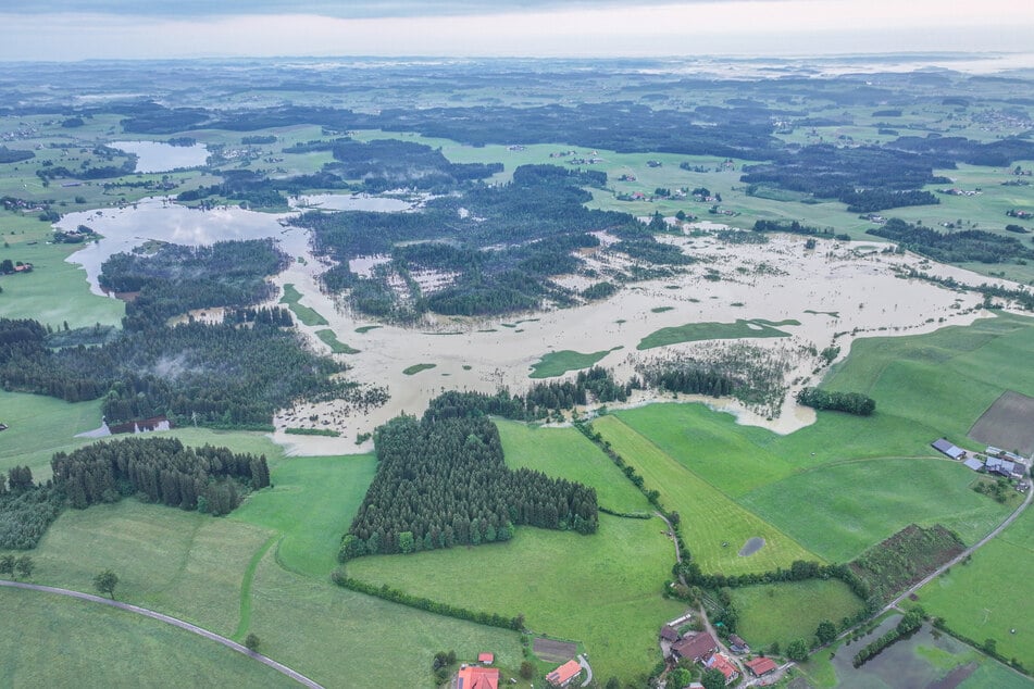 Viele Teile der Landschaft in Baden-Württemberg wurden überschwemmt.