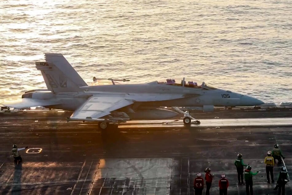 Another US fighter jet sank into the Red Sea after failing to land on the Harry S. Truman aircraft carrier (file photo).