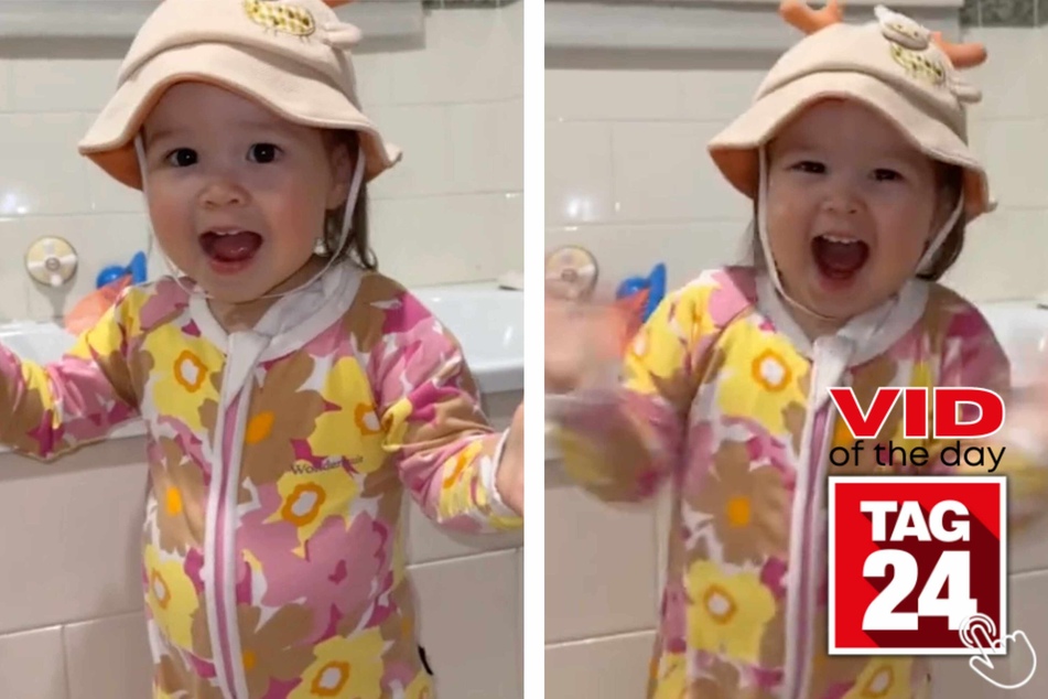 Today's Viral Video of the Day features a toddler speaking her own language!