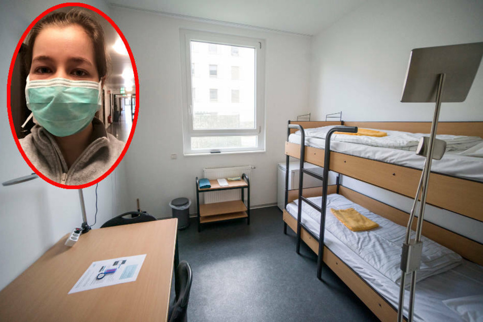 Die 22-jährige Studentin Ann-Sophie Muxfeldt berichtet aus der Quarantäne in der Südpfalz Kaserne in Germersheim.