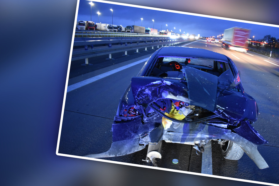 Unfall auf der A9: Ford und Audi krachen zusammen