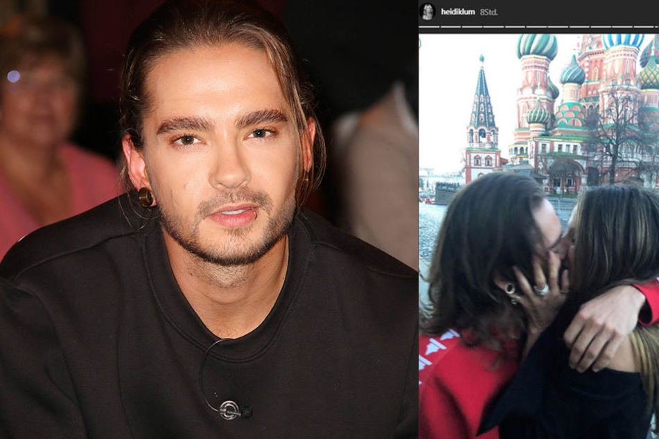 In ihrer Instagram-Story sieht man die Model-Mama mit ihrem Tom Kaulitz (28) wild rumknutschen.