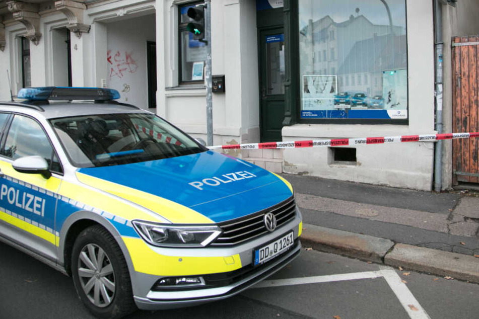 In der Nacht zu Sonntag wurde in Freiberg in dieses Versicherungsbüro eingebrochen.