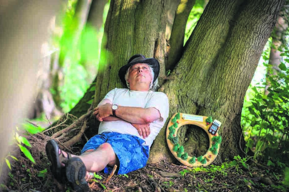 Im Grünen sitzen und genießen - das will Naturpädagoge Jörg Günther (51) Städtern beim Waldbaden beibringen.